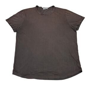 Buck Mason Curved Hem Slub Cotton Short Sleeve T Shirt Men's Large